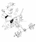 Auger Housing & Chute Diagram and Parts List for 2680B 600000001-699999999 - 1976 Lawn Boy Snow Blower
